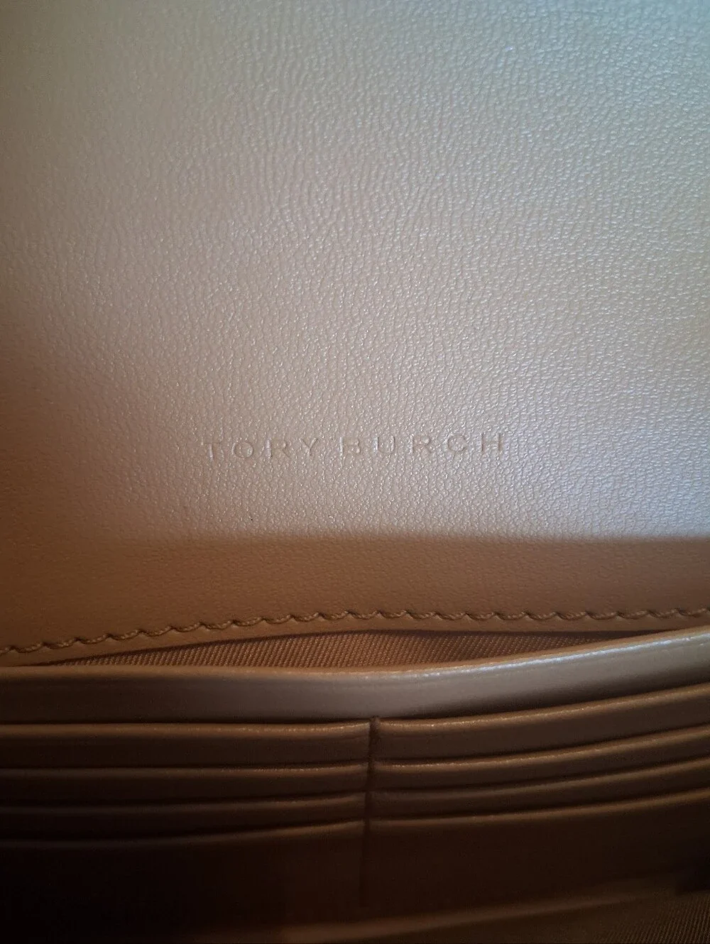 Tory Burch Blush Pink Leather Gold Chain Shoulder Wallet
